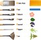 Acrylic Paint Brush Set, Golden Maple 25 PCS Paint Brushes for Acrylic Painting Oil Watercolor & Canvas,Enhanced Synthetic Brush Set with Cloth Roll and Palette Knife